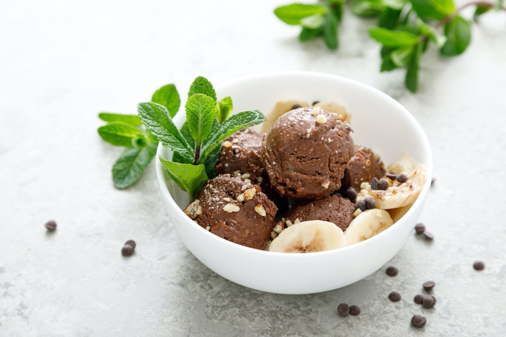 Chocolate Banana Plant Protein Ice Cream Recipe