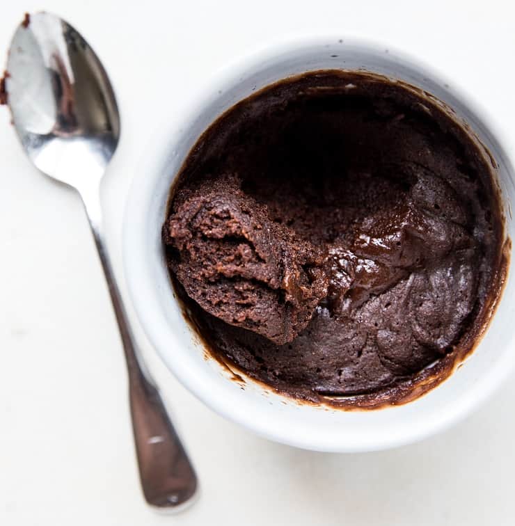Chocolate Coconut Protein Brownie in a Mug (Vegan and Non Vegan Recipes)