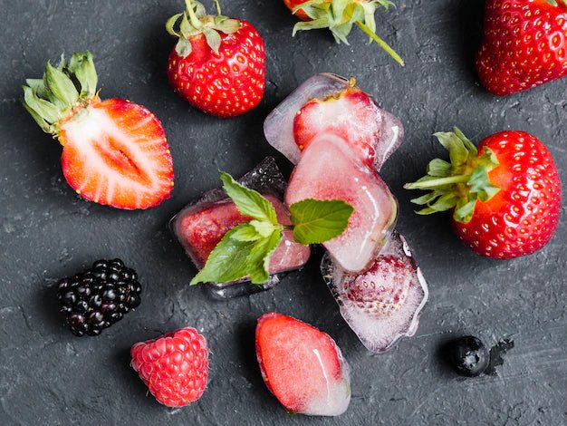 Whole Fruit Fizzy Fruit Cubes (Vegan Recipe)