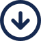 Icon of blue circle containing downward pointing arrow