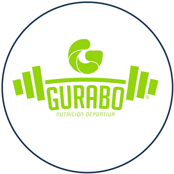 GURABO logo showing green letter G above dumbbell and brand name below