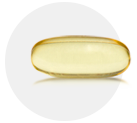 Single yellow pill representing NF Sports Omega-3 supplement from WODPak