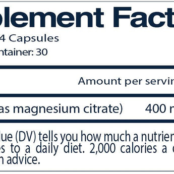 Magnesium Citrate 400mg - NF Sports