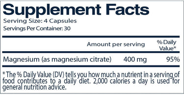 Magnesium Citrate 400mg - NF Sports