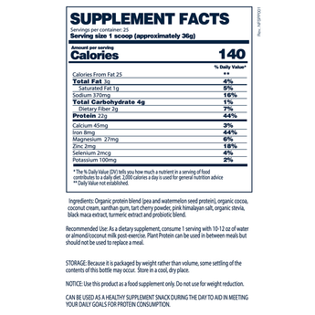 PLANT - BASED PROTEIN - NF Sports